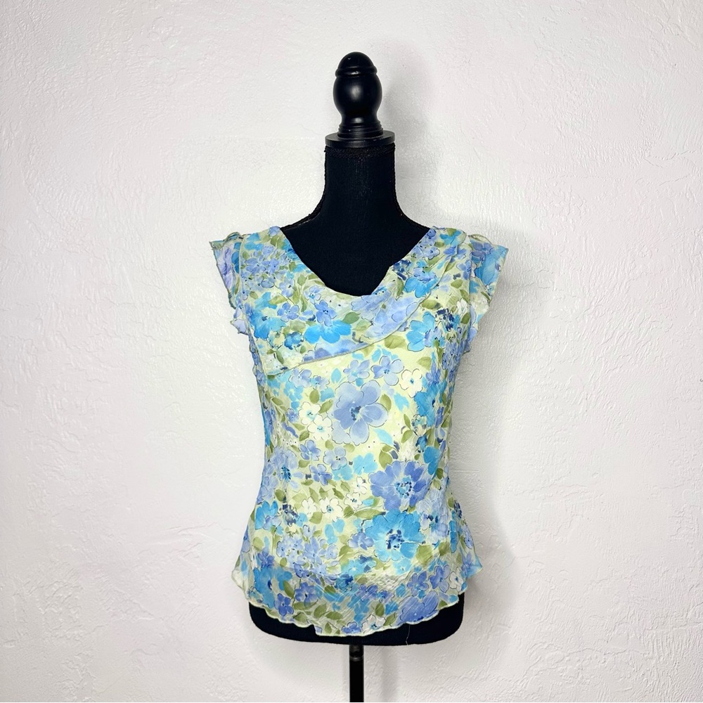 Vintage 90s CDC floral blouse